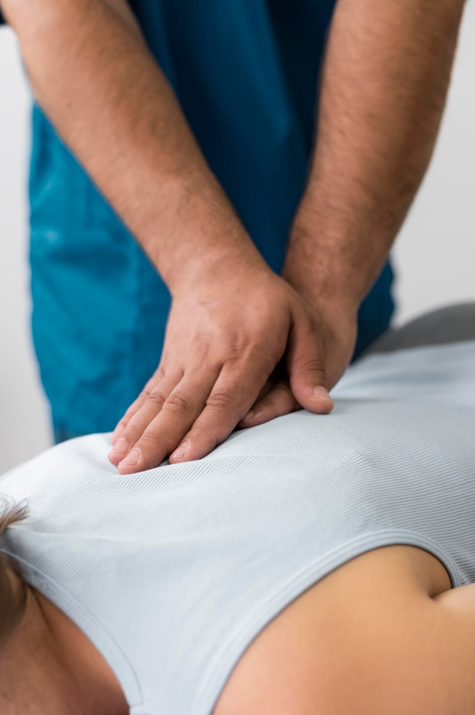 Sesión de terapia manual